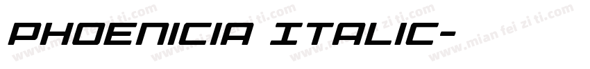 Phoenicia Italic字体转换